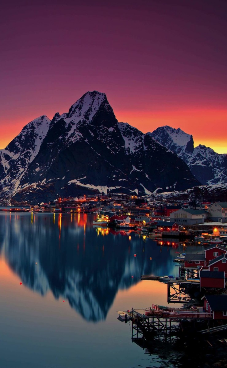 Lofoten Islands, Norway Wallpaper for Apple iPhone 4 / 4s