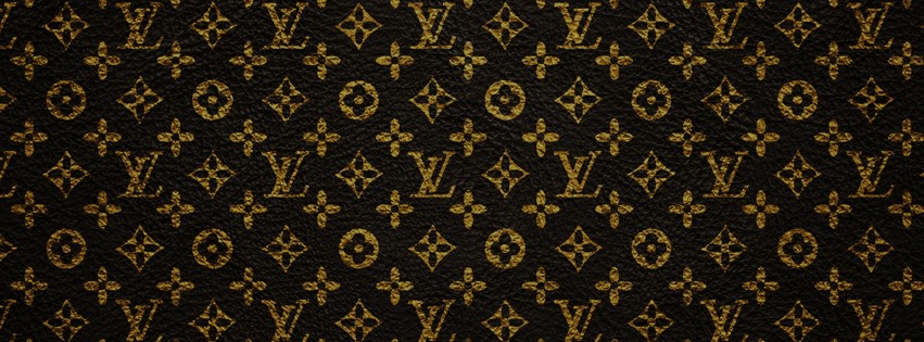 Louis Vuitton Pattern Wallpaper for Social Media Facebook Cover