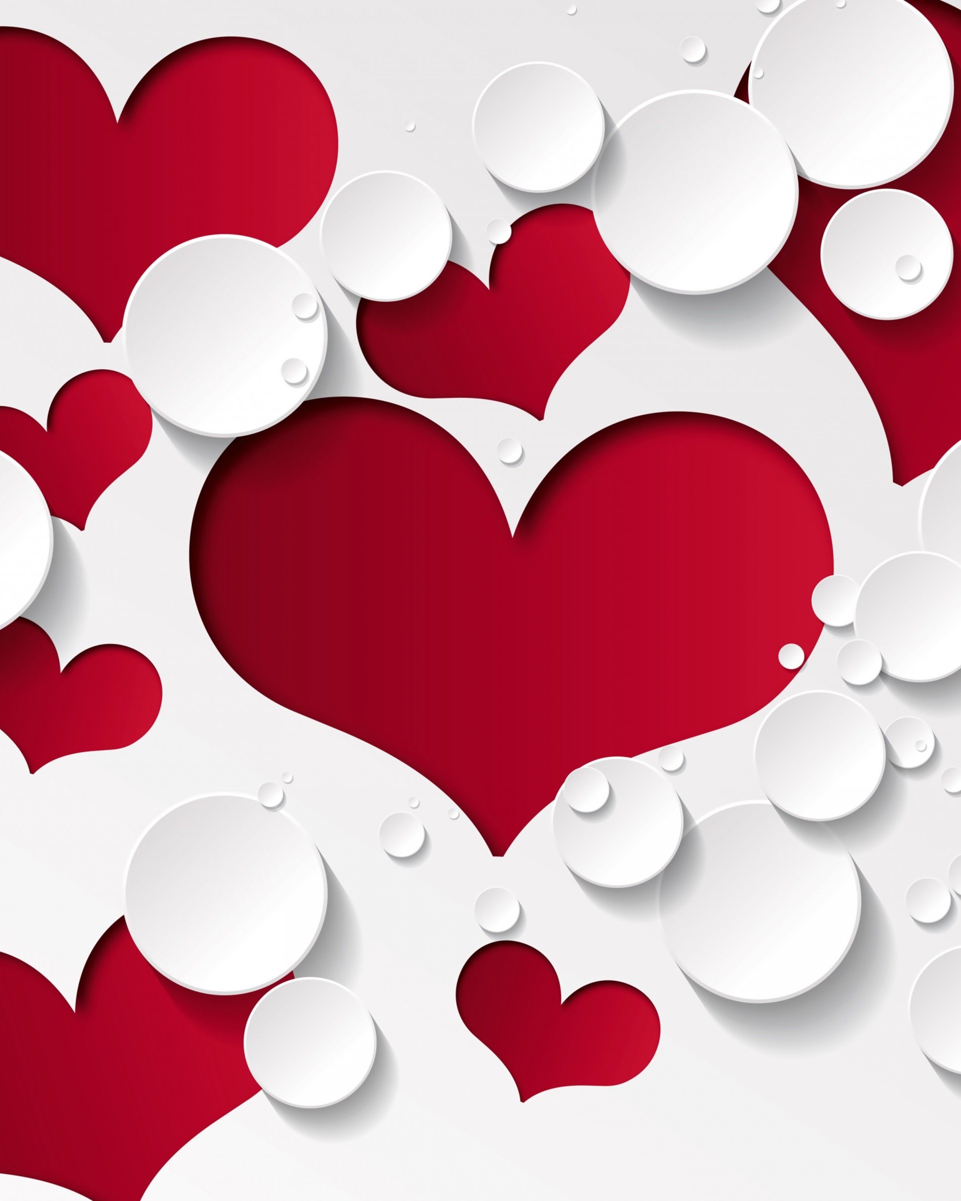 Love Heart Shaped Pattern Wallpaper for Google Nexus 7