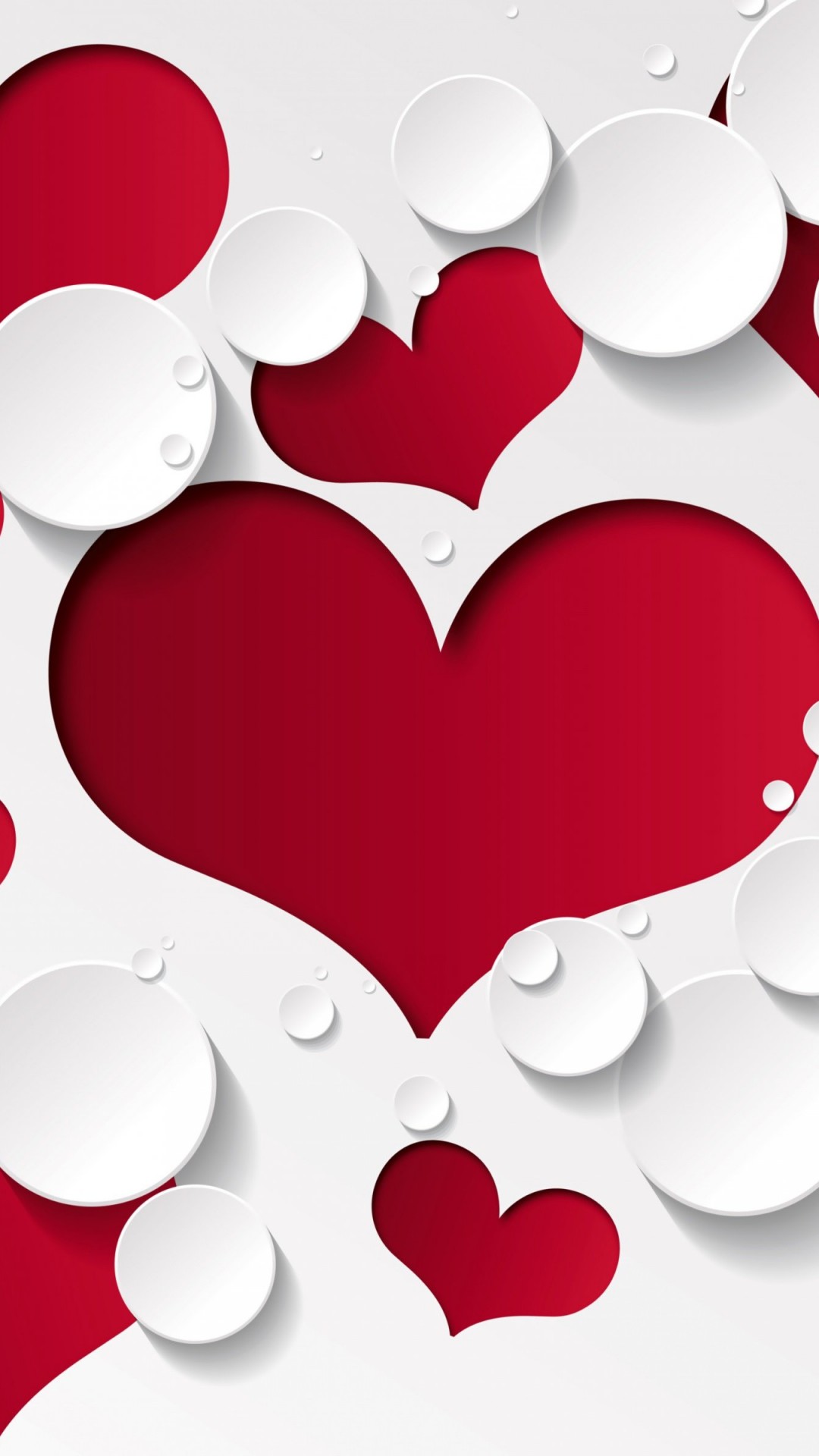 Love Heart Shaped Pattern Wallpaper for SONY Xperia Z1