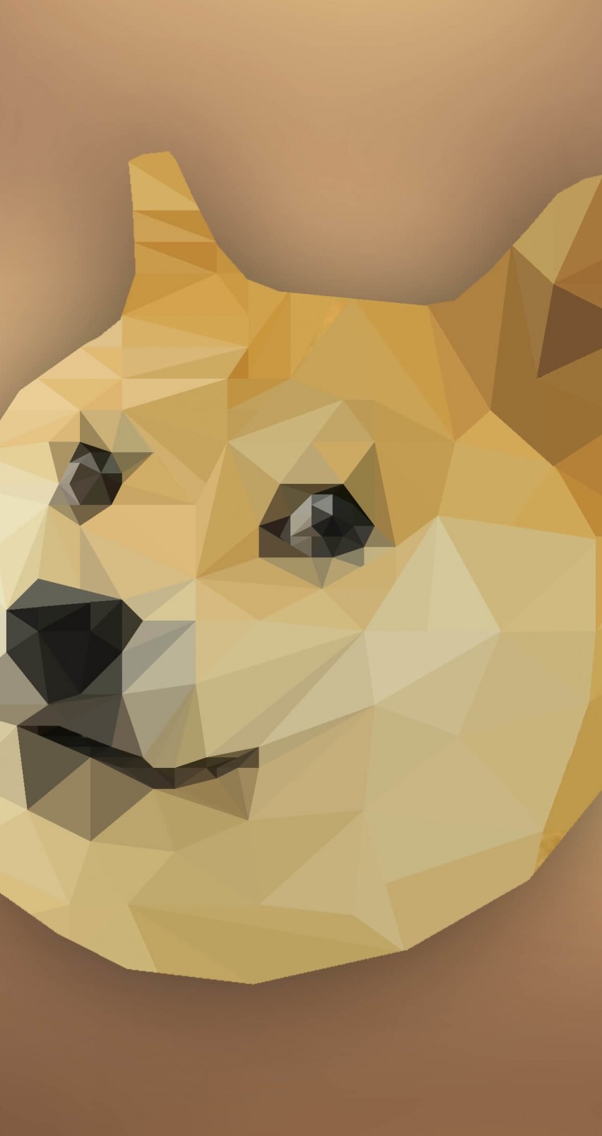 Low Poly Doge Wallpaper for Apple iPhone 6 / 6s