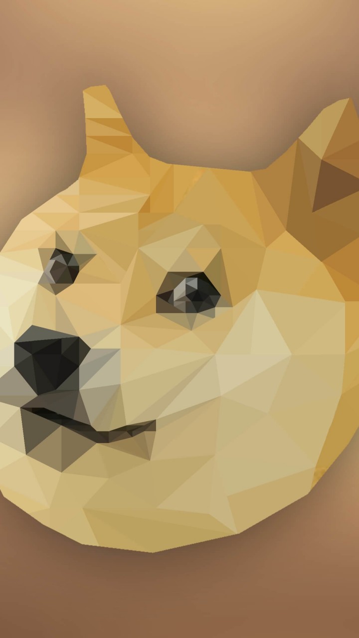 Low Poly Doge Wallpaper for Xiaomi Redmi 1S
