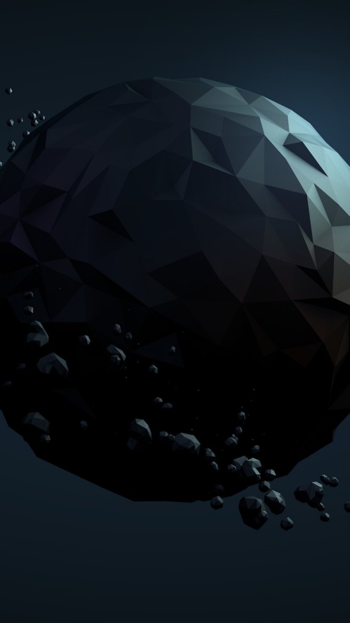 Low Poly Planet Wallpaper for SAMSUNG Galaxy S5 Mini
