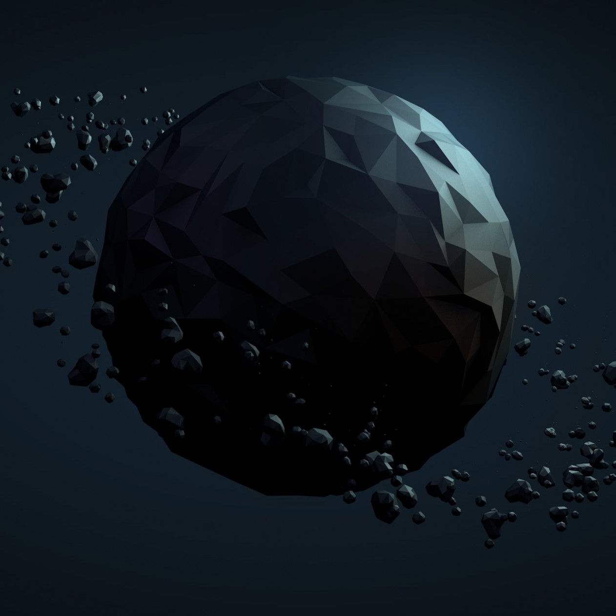 Low Poly Planet Wallpaper for Apple iPad mini