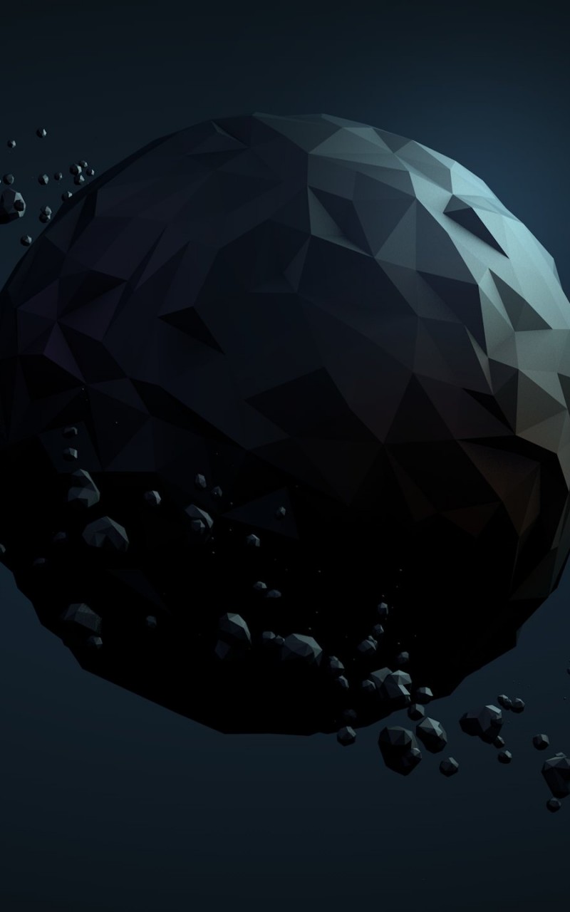 Low Poly Planet Wallpaper for Amazon Kindle Fire HD