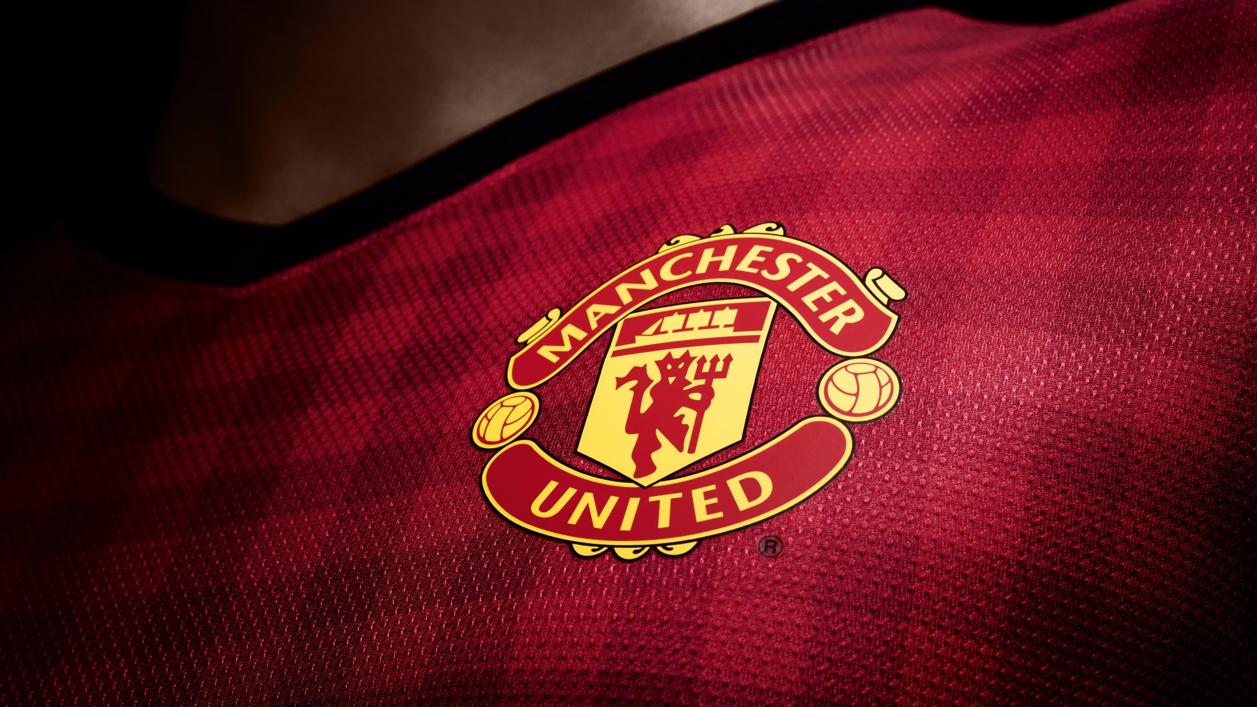 Manchester United Logo Shirt Wallpaper for Social Media YouTube Channel Art