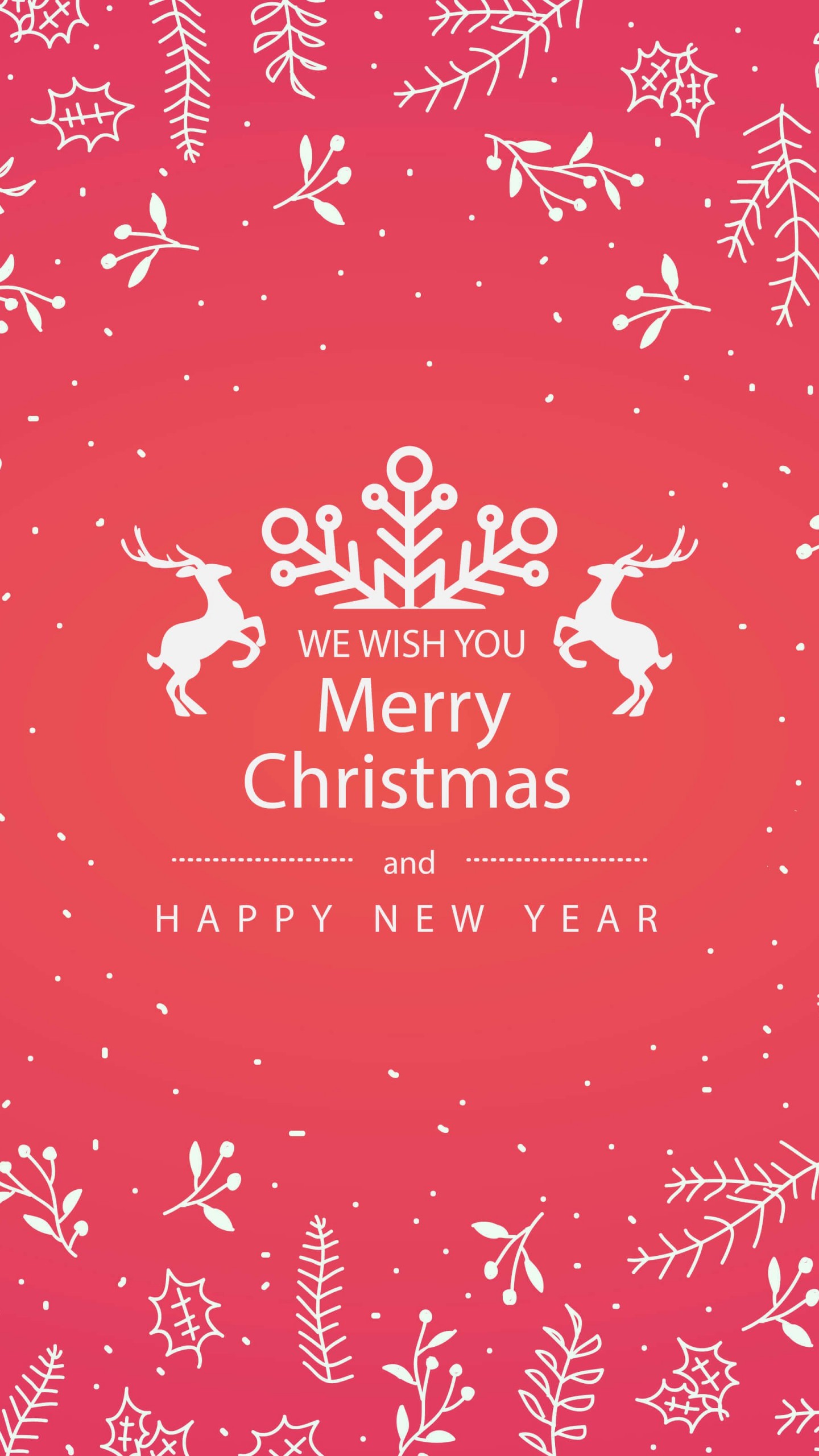 Merry Christmas Floral Wallpaper for SAMSUNG Galaxy S6