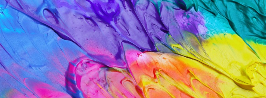 Mixed Oil Paint Wallpaper for Social Media Facebook Cover
