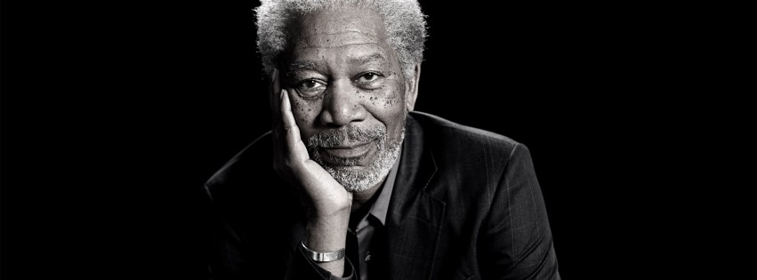 Morgan Freeman Portrait Wallpaper for Social Media Facebook Cover