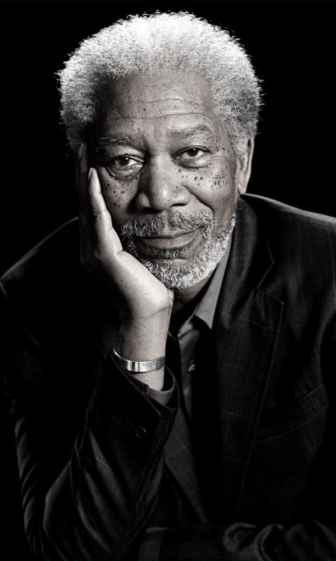 Morgan Freeman Portrait Wallpaper for SAMSUNG Galaxy S3 Mini