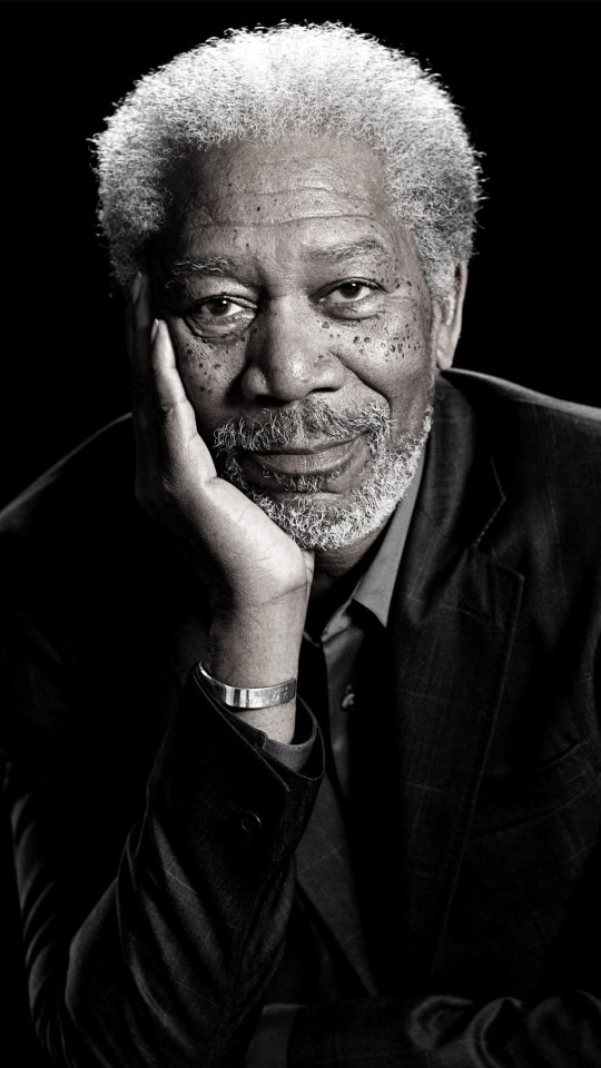 Morgan Freeman Portrait Wallpaper for Motorola Moto E