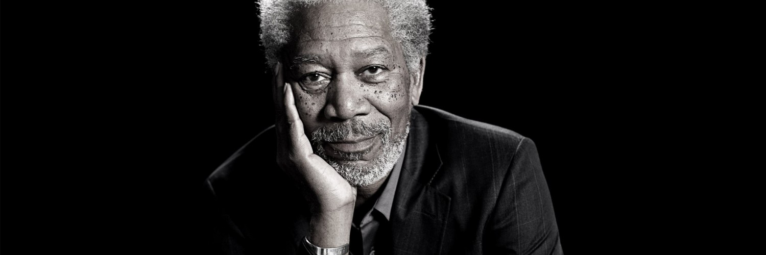 Morgan Freeman Portrait Wallpaper for Social Media Twitter Header