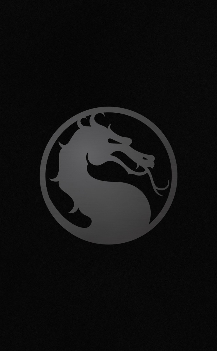 Mortal Kombat X Logo Wallpaper for Apple iPhone 4 / 4s