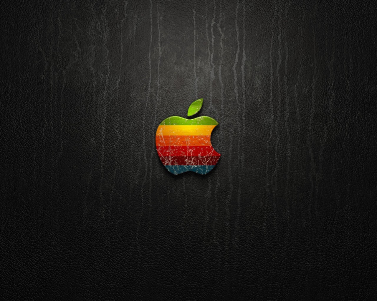 Multicolored Apple Logo Wallpaper for Desktop 1280x1024