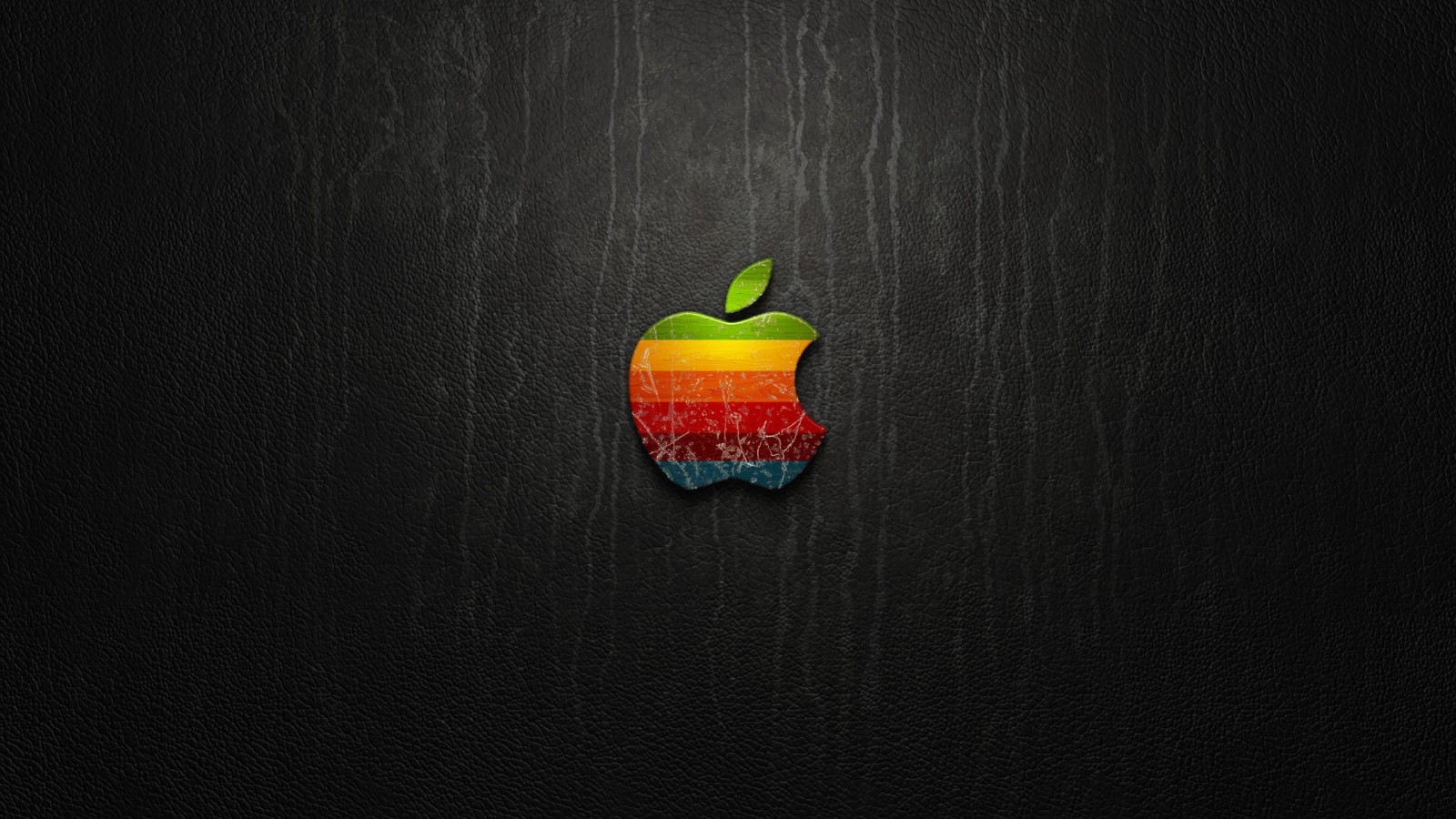 Multicolored Apple Logo Wallpaper for Desktop 1600x900