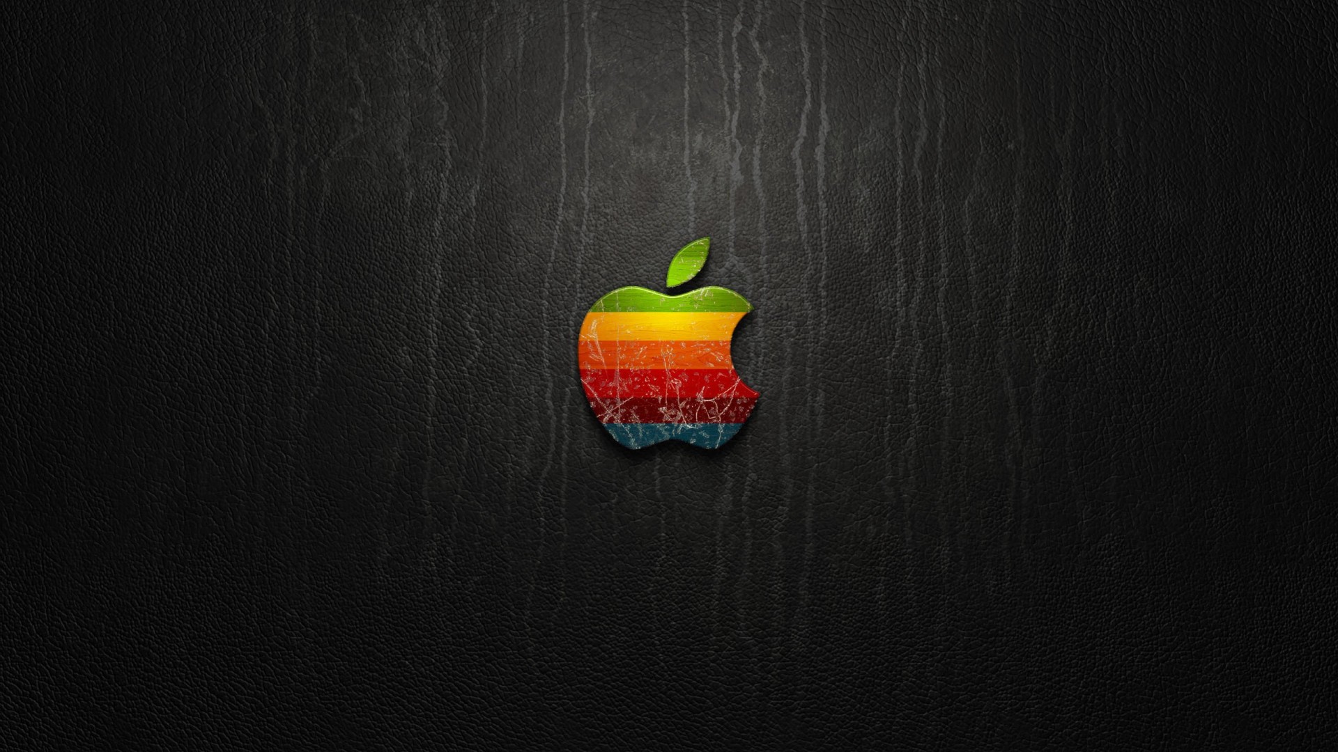 Multicolored Apple Logo Wallpaper for Desktop 1920x1080