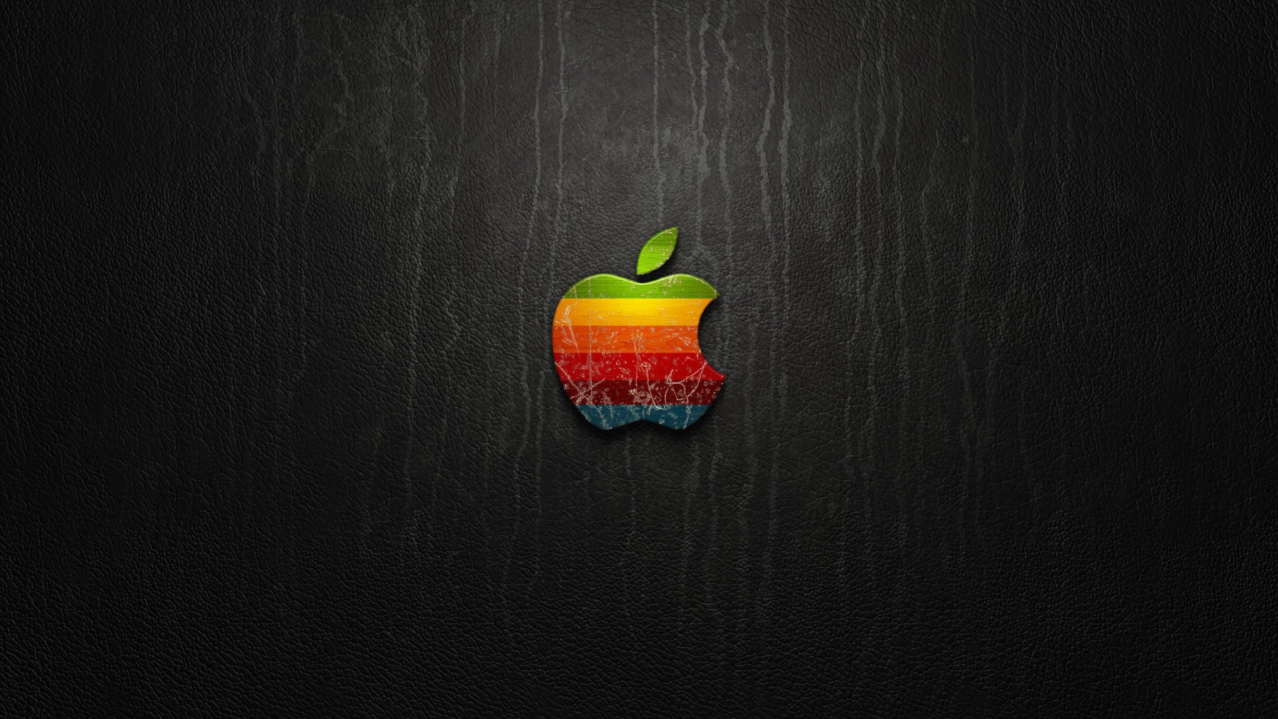 Multicolored Apple Logo Wallpaper for Desktop 2560x1440