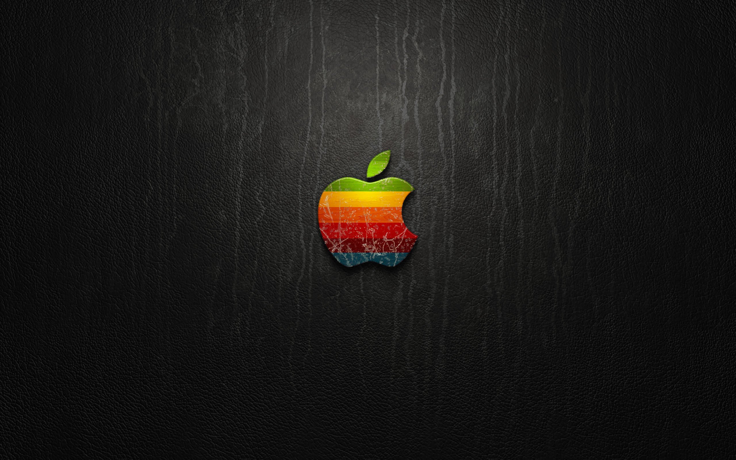 Multicolored Apple Logo Wallpaper for Desktop 2560x1600