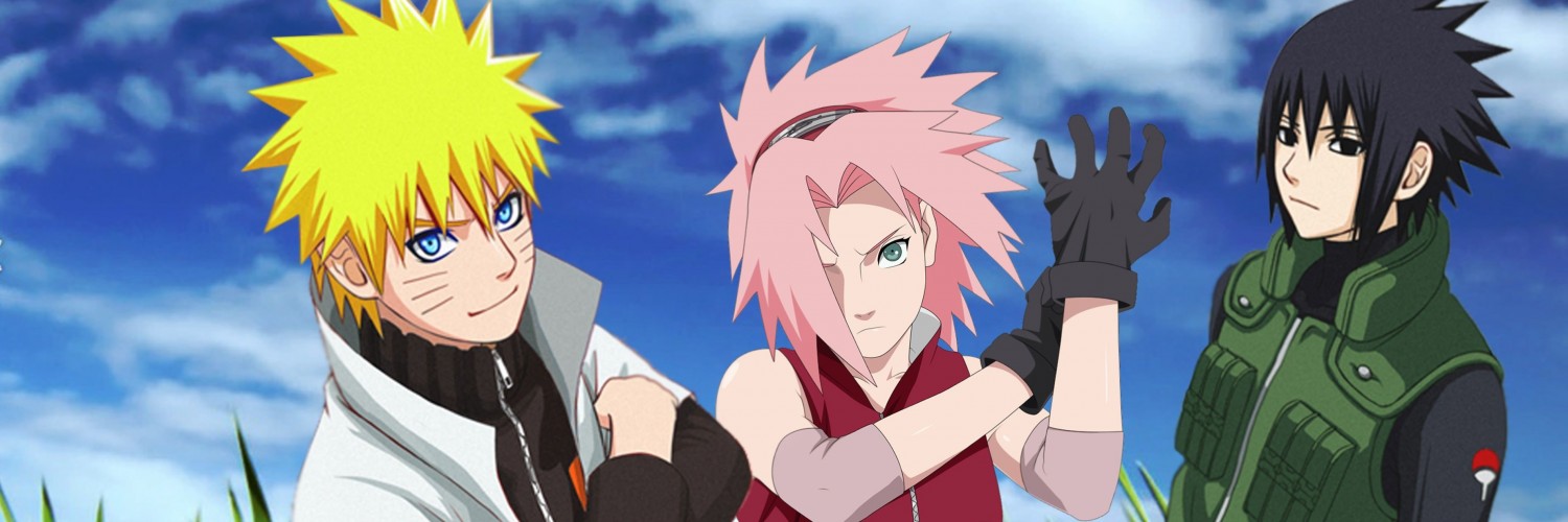 Naruto, Sakura and Sasuke Wallpaper for Social Media Twitter Header