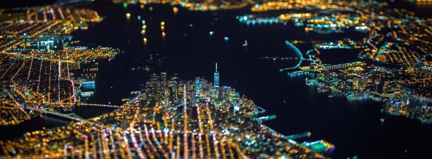 New York City From Above Wallpaper for Social Media Facebook Cover