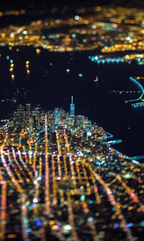 New York City From Above Wallpaper for SAMSUNG Galaxy S3 Mini