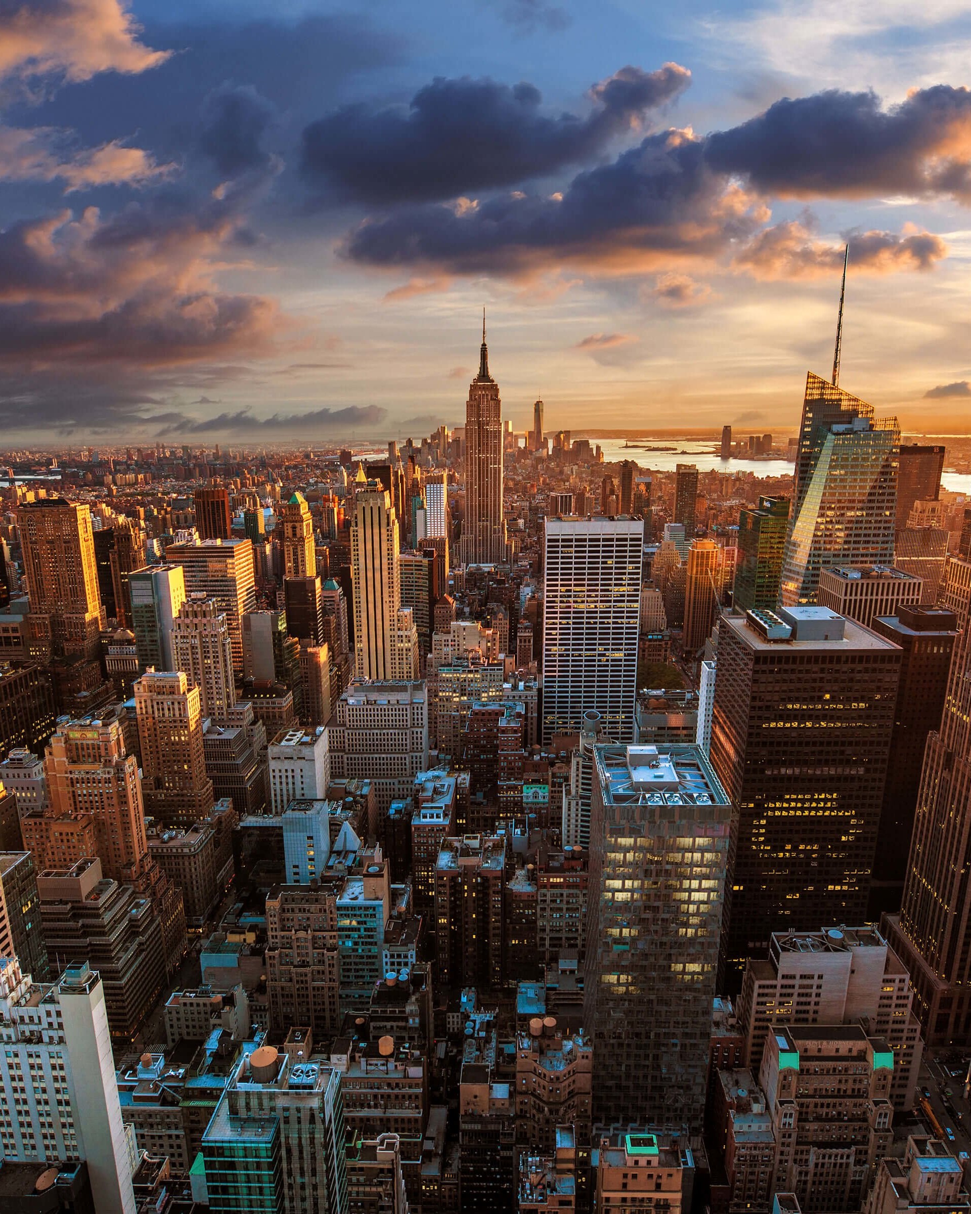 New York City Skyline At Sunset Wallpaper for Google Nexus 7