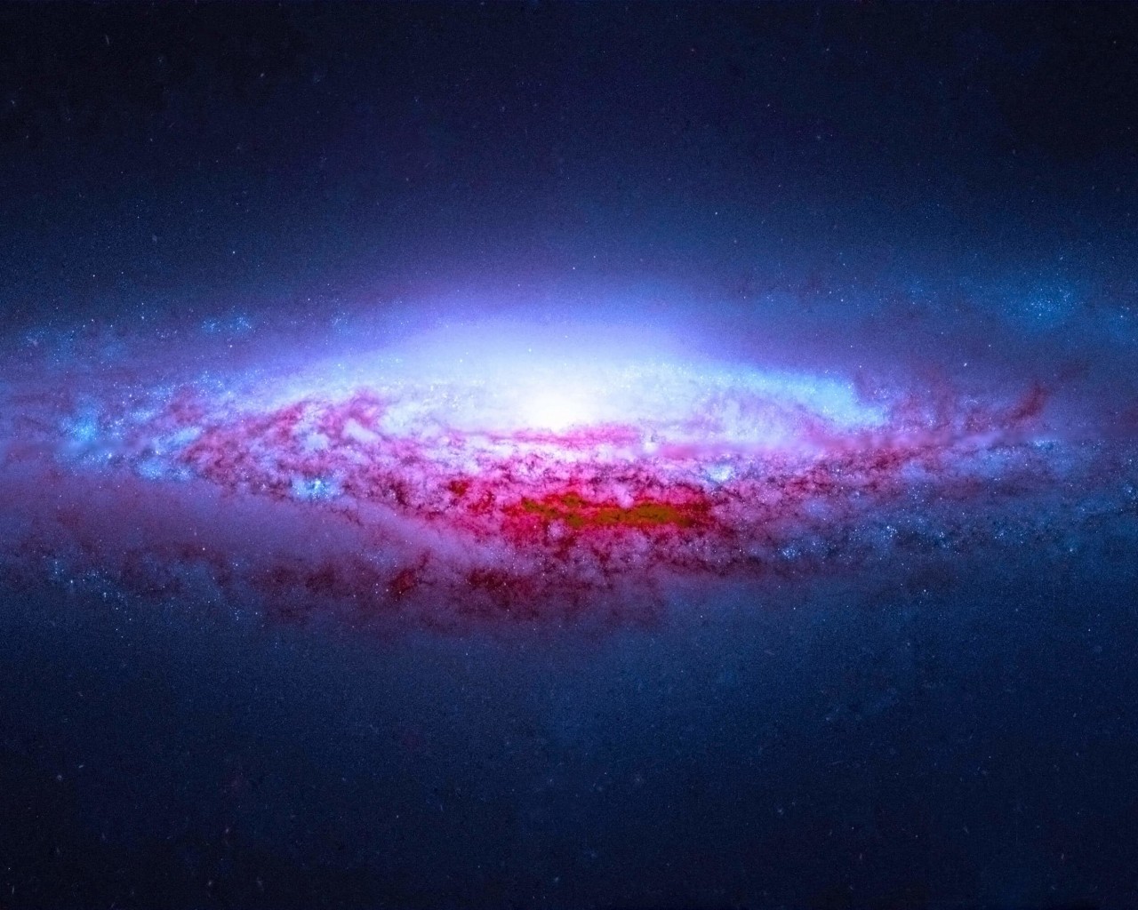 NGC 2683 Spiral Galaxy Wallpaper for Desktop 1280x1024