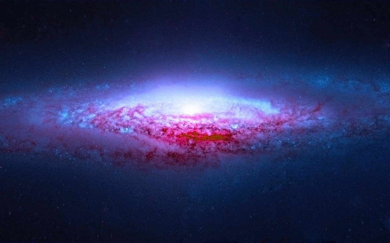NGC 2683 Spiral Galaxy Wallpaper for Desktop 1280x800
