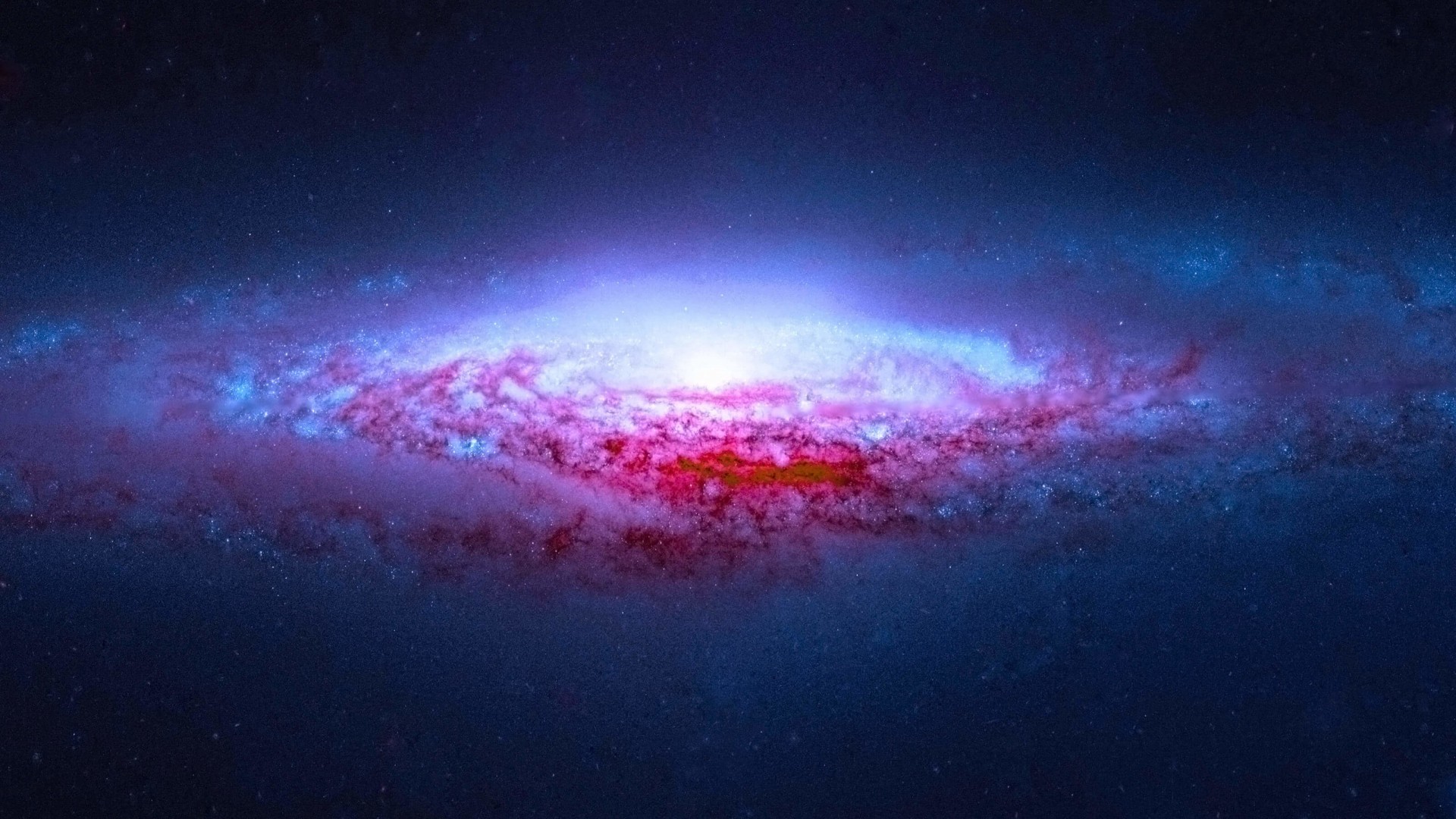 NGC 2683 Spiral Galaxy Wallpaper for Desktop 1920x1080