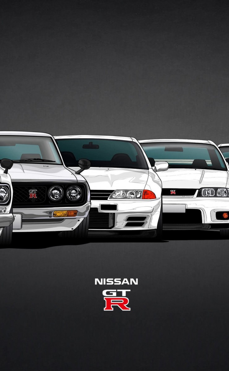 Nissan Skyline GT-R Evolution Wallpaper for Apple iPhone 4 / 4s