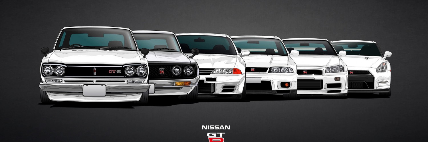 Nissan Skyline GT-R Evolution Wallpaper for Social Media Twitter Header