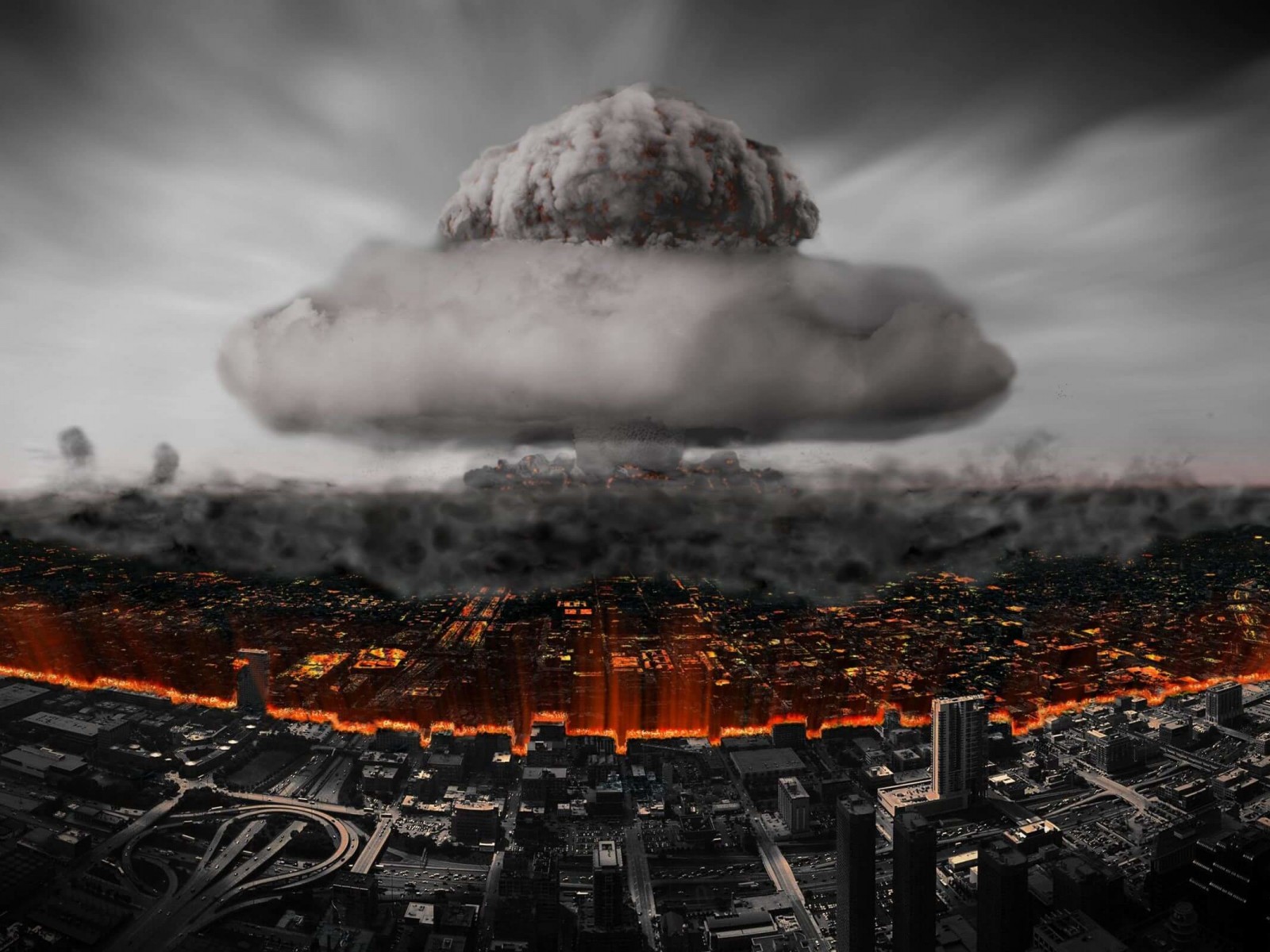 Nuclear Mushroom Cloud Wallpaper for Desktop 1600x1200