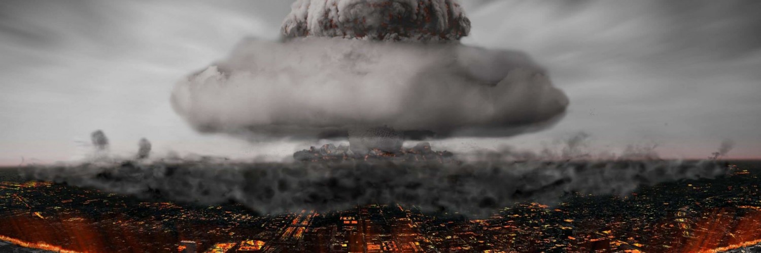 Nuclear Mushroom Cloud Wallpaper for Social Media Twitter Header