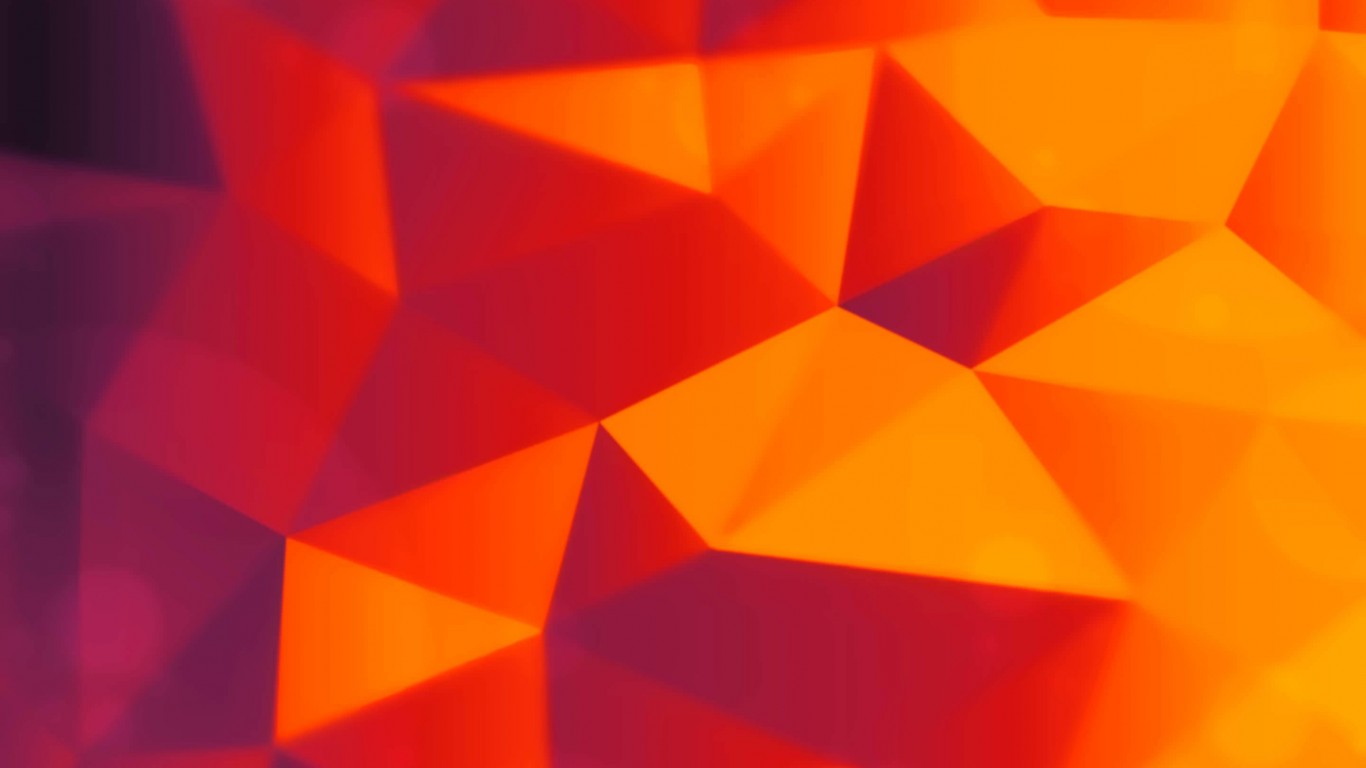 Orange Polygons Wallpaper for Desktop 1366x768