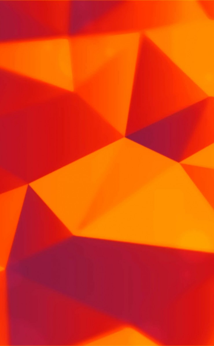 Orange Polygons Wallpaper for Apple iPhone 4 / 4s