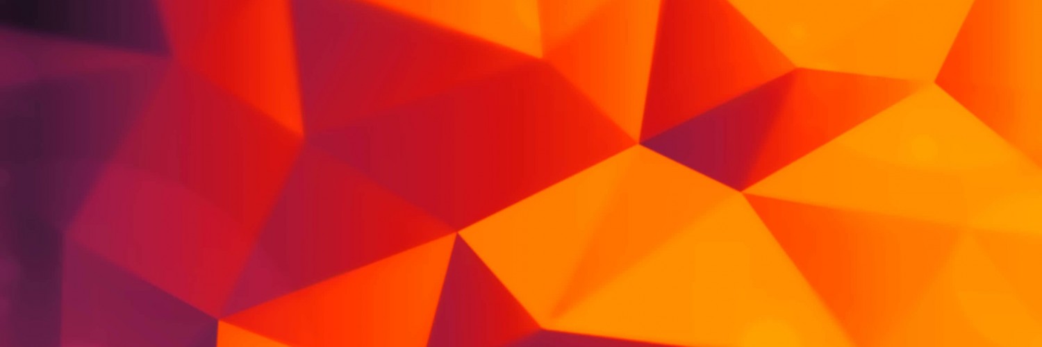 Orange Polygons Wallpaper for Social Media Twitter Header