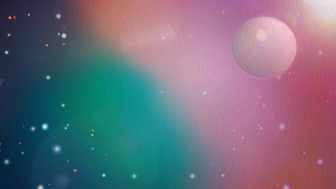 Outer Space Oil Painting Wallpaper for Social Media Google Plus Cover