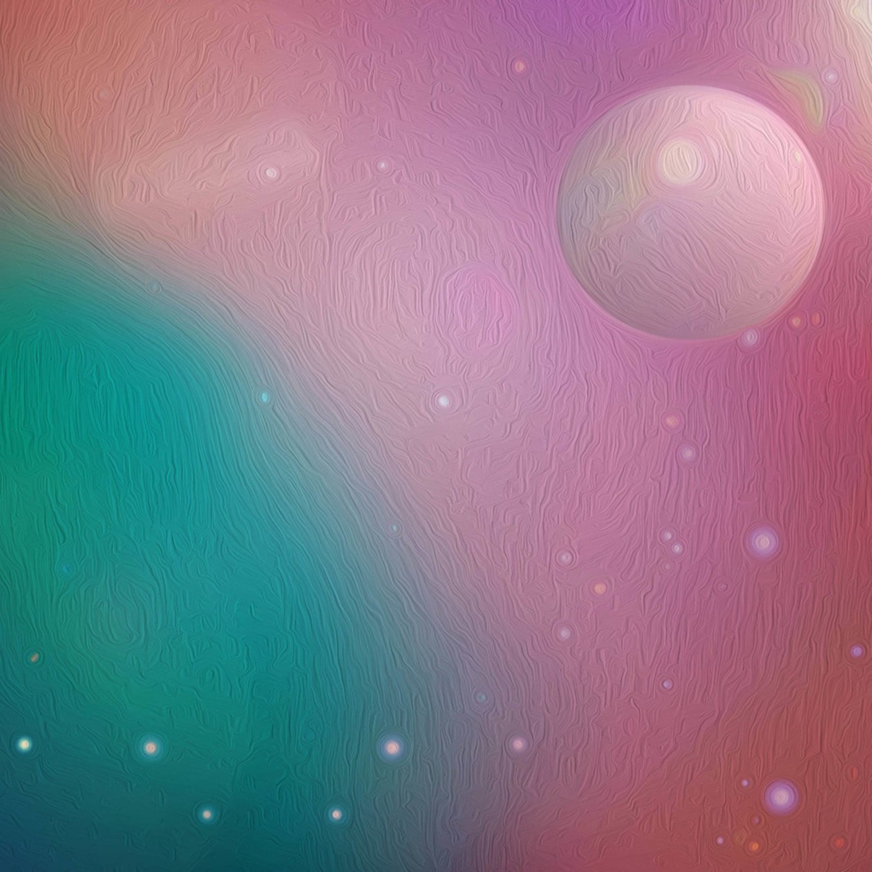 Outer Space Oil Painting Wallpaper for Apple iPad mini
