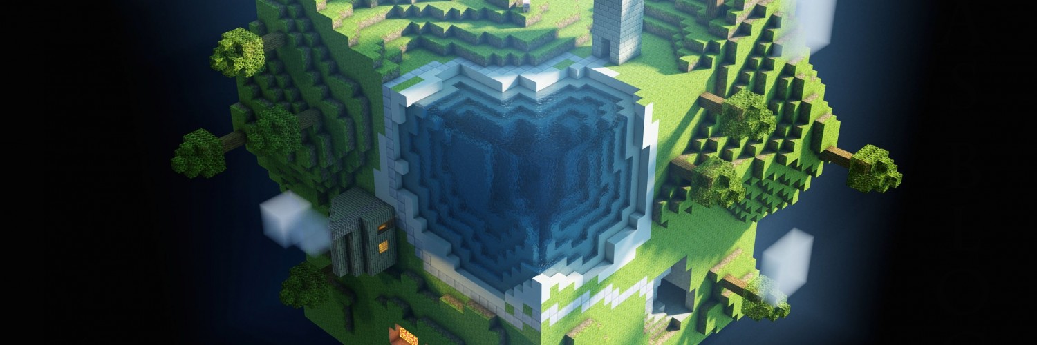 Planet Minecraft Wallpaper for Social Media Twitter Header