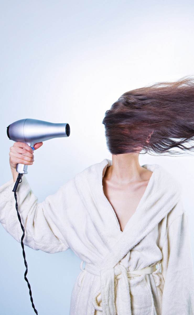 Powerful Hair Dryer Wallpaper for Apple iPhone 4 / 4s
