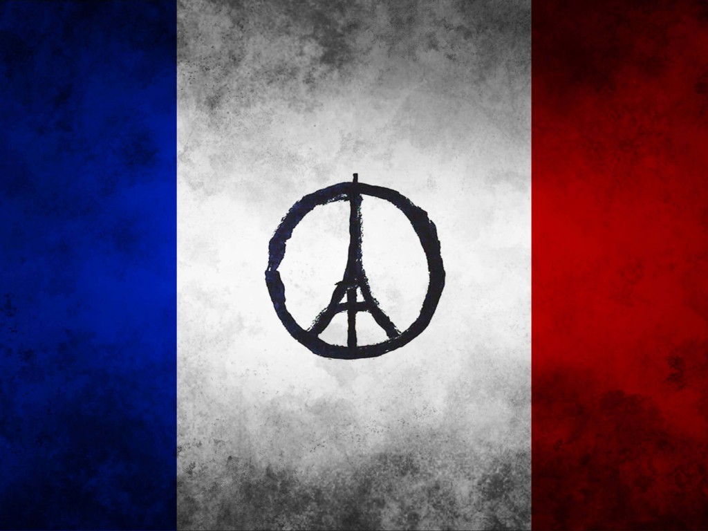Pray For Paris Wallpaper for Desktop 1024x768