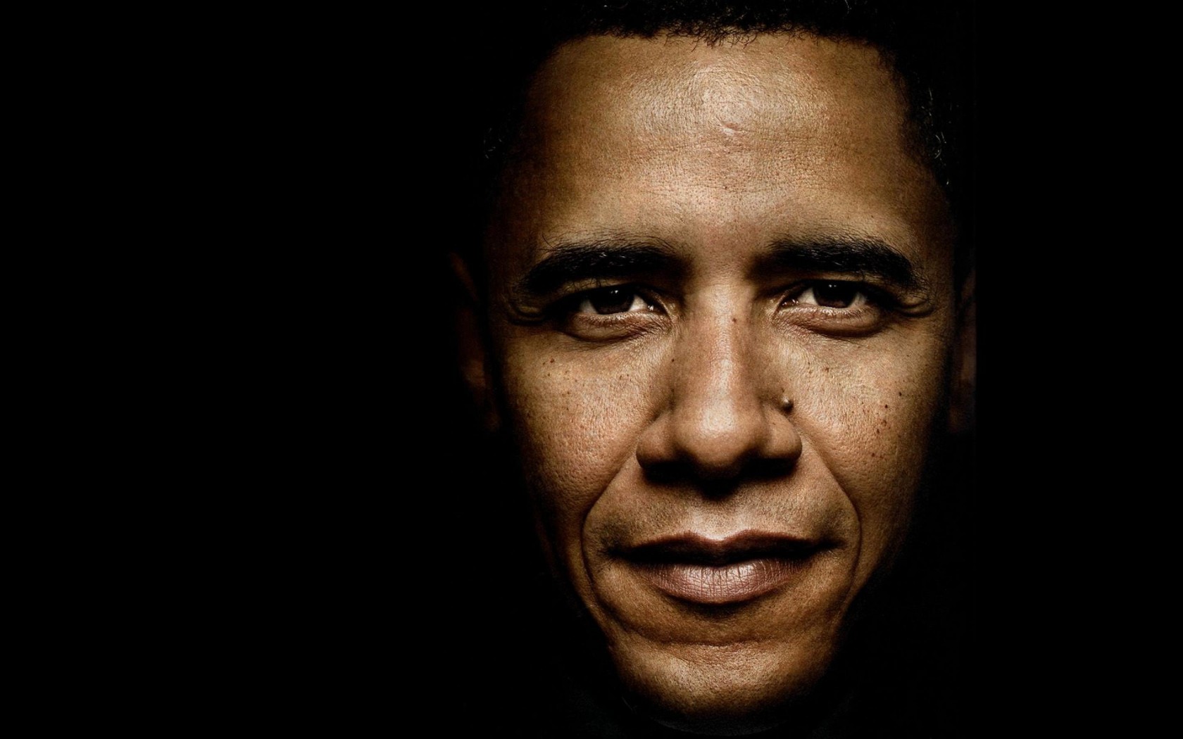 President Barack Obama Portrait Wallpaper for Desktop 1680x1050