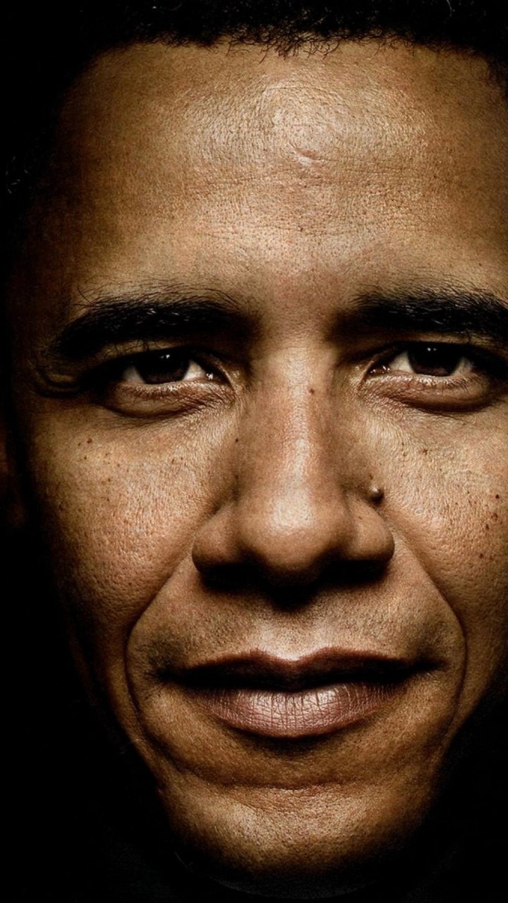 President Barack Obama Portrait Wallpaper for Motorola Droid Razr HD