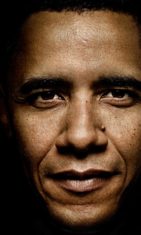 President Barack Obama Portrait Wallpaper for HTC Desire HD
