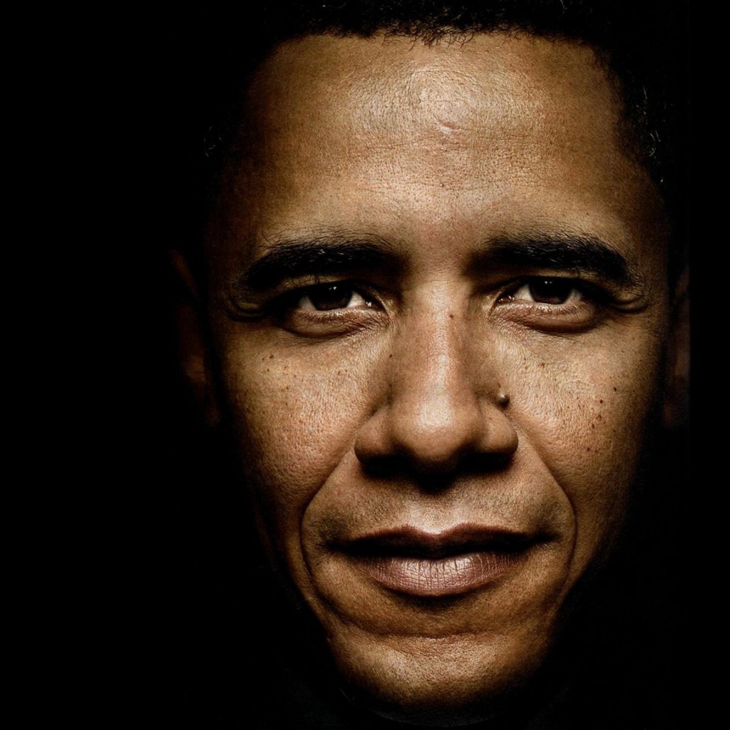 President Barack Obama Portrait Wallpaper for Apple iPad 2