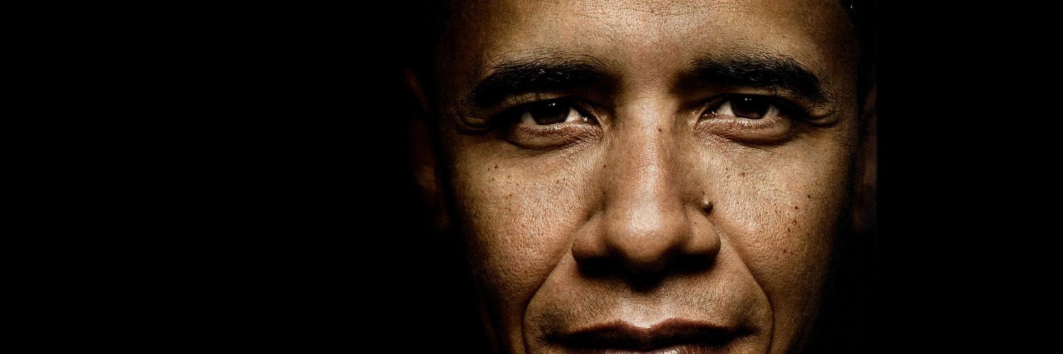 President Barack Obama Portrait Wallpaper for Social Media Twitter Header