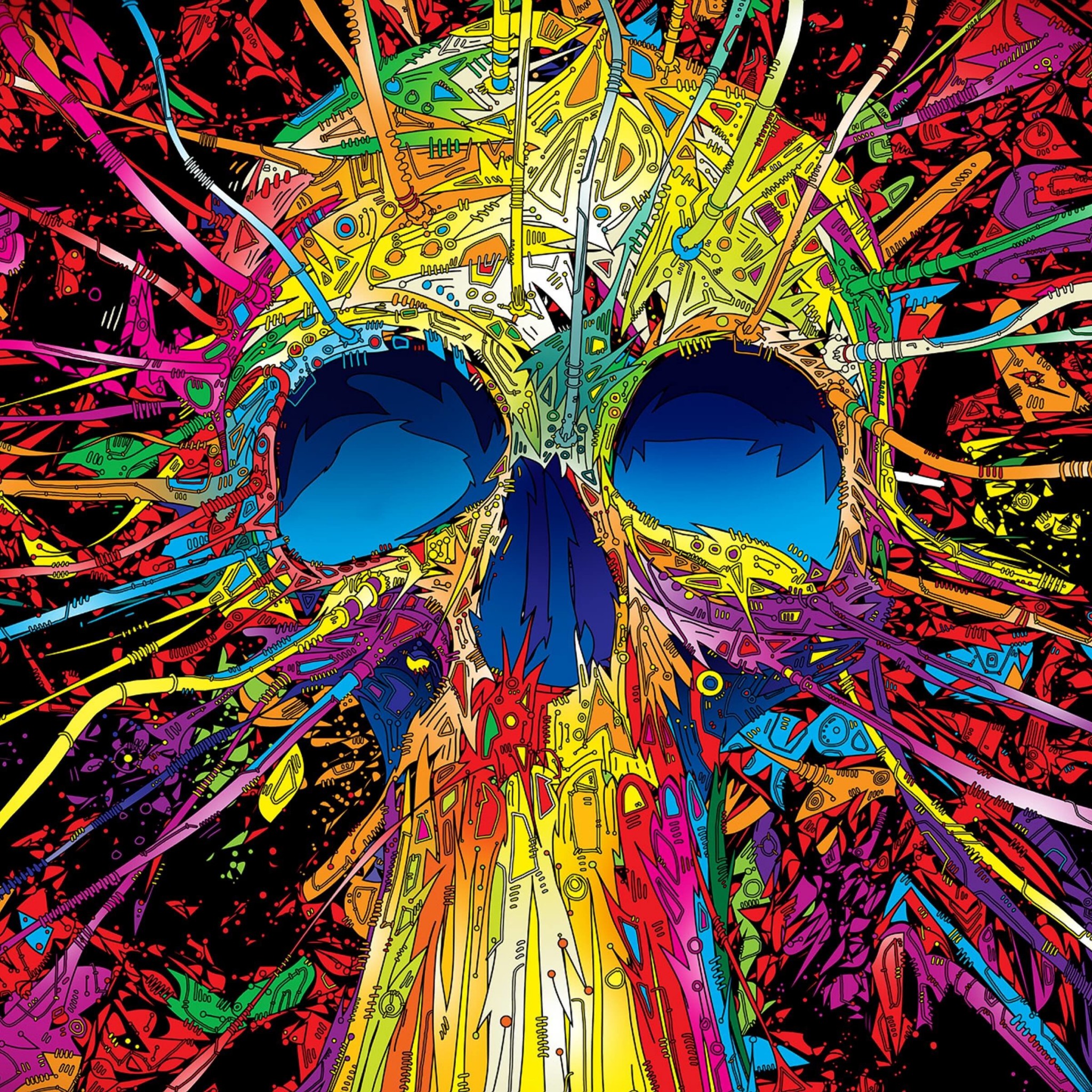 Psychedelic Skull Wallpaper for Google Nexus 9