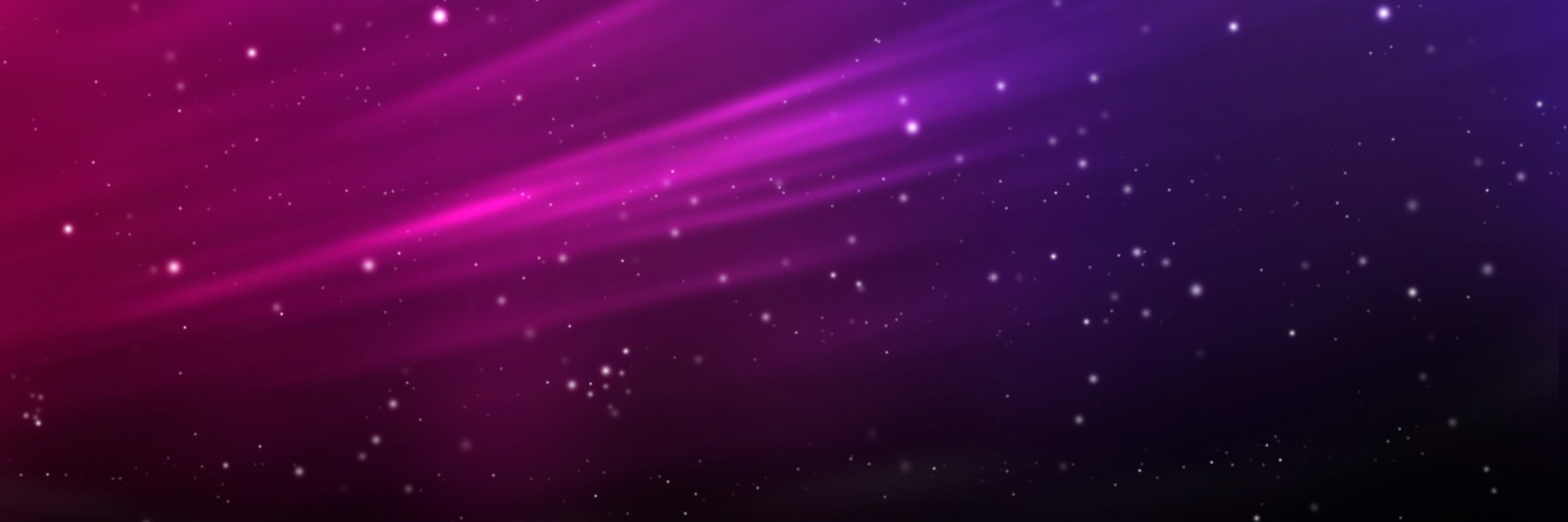 Purple Aurora Sparks Wallpaper for Social Media Twitter Header