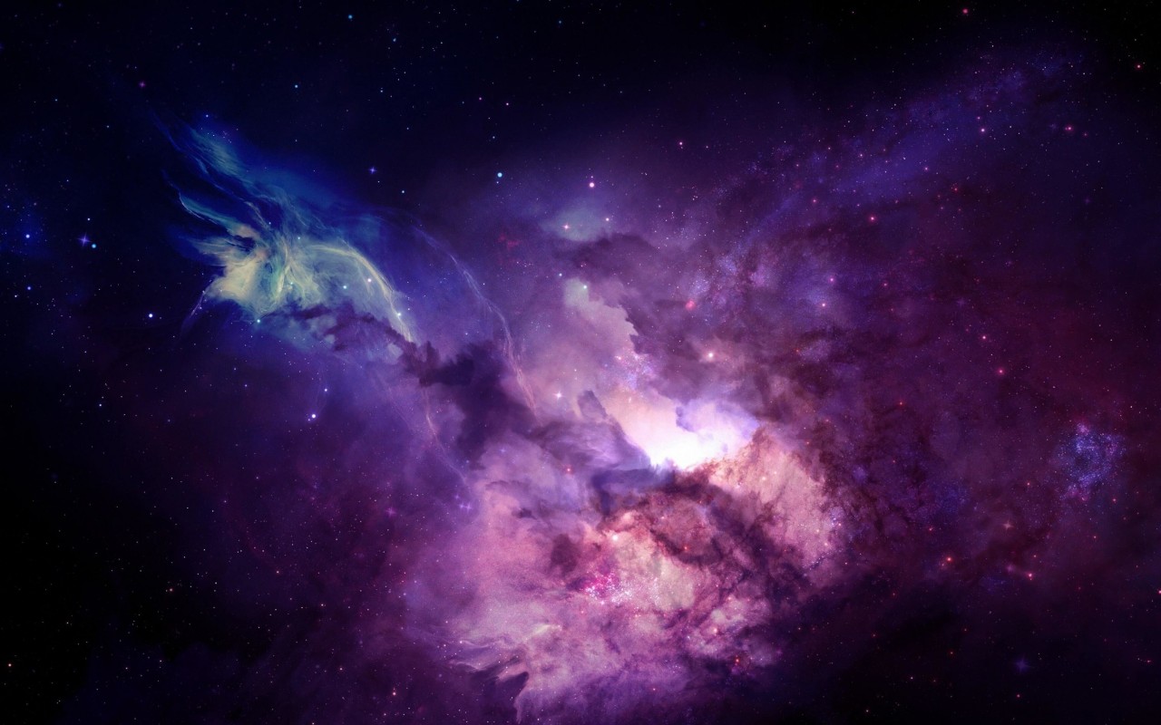 Purple Nebula Wallpaper for Desktop 1280x800