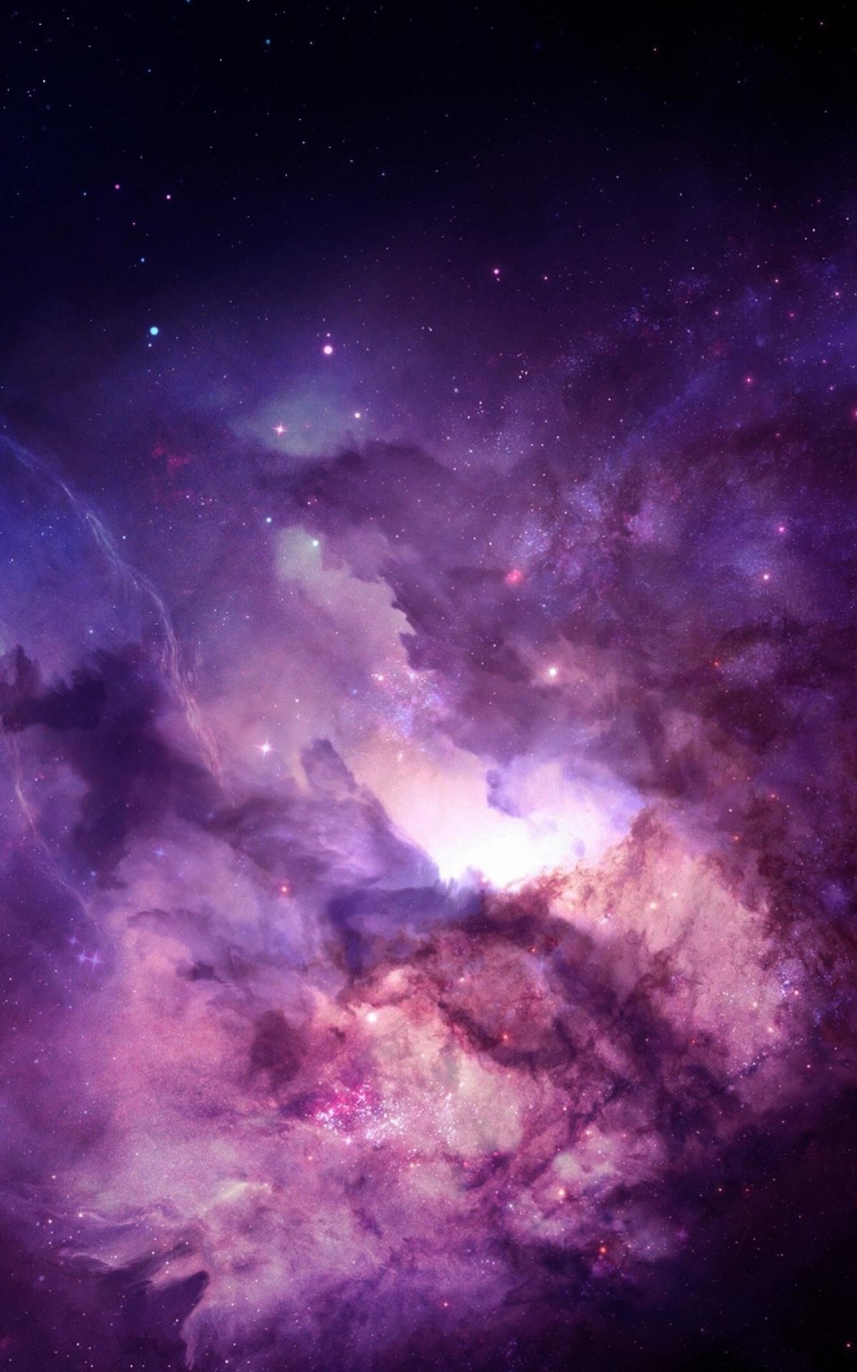 Purple Nebula Wallpaper for Amazon Kindle Fire HDX